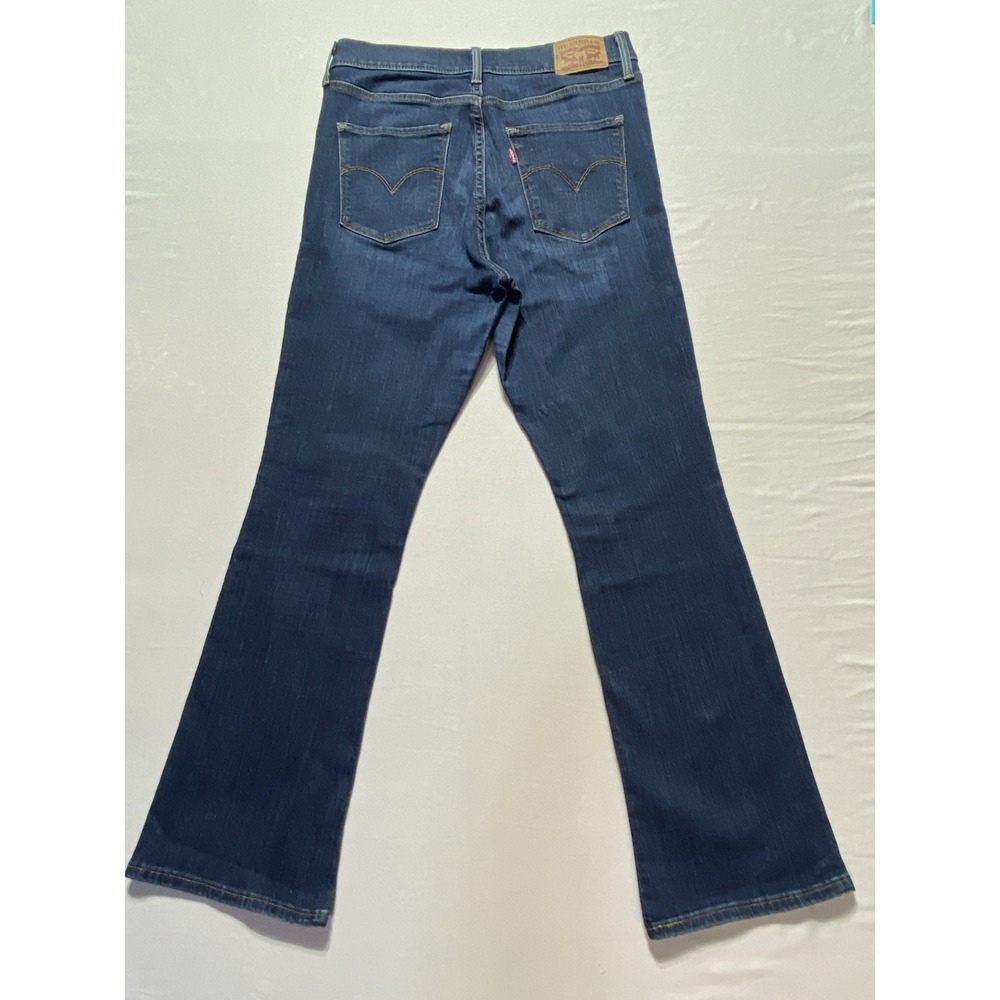 Levi's Shaping 315 Women's Bootcut Jeans Dark Wash Blue Mid Rise 5-Pocket - Picture 7 of 12